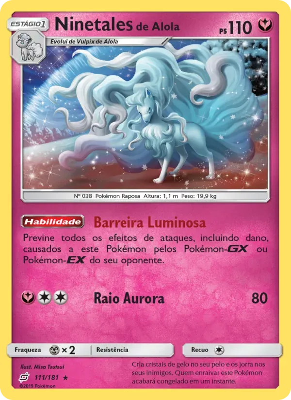 Ninetales de Alola 111/181 União de Aliados
