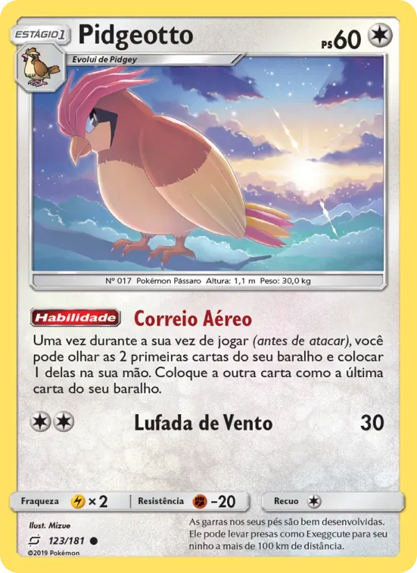 Pidgeotto 123/181 União de Aliados