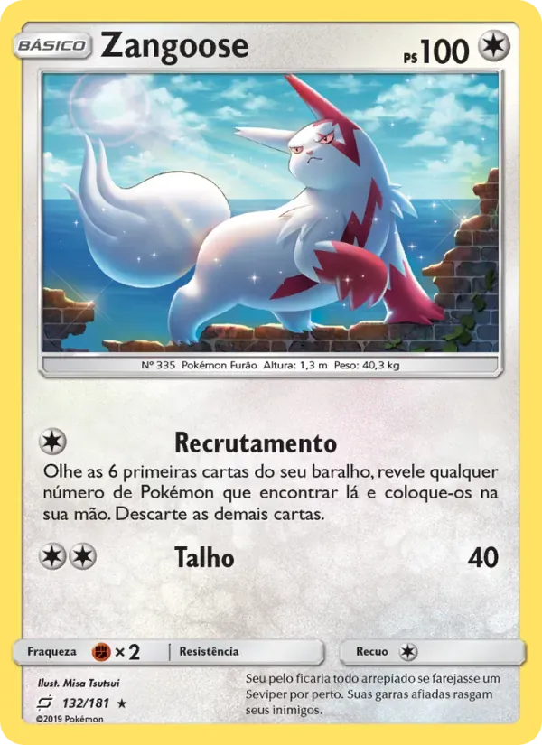 Zangoose 132/181 União de Aliados