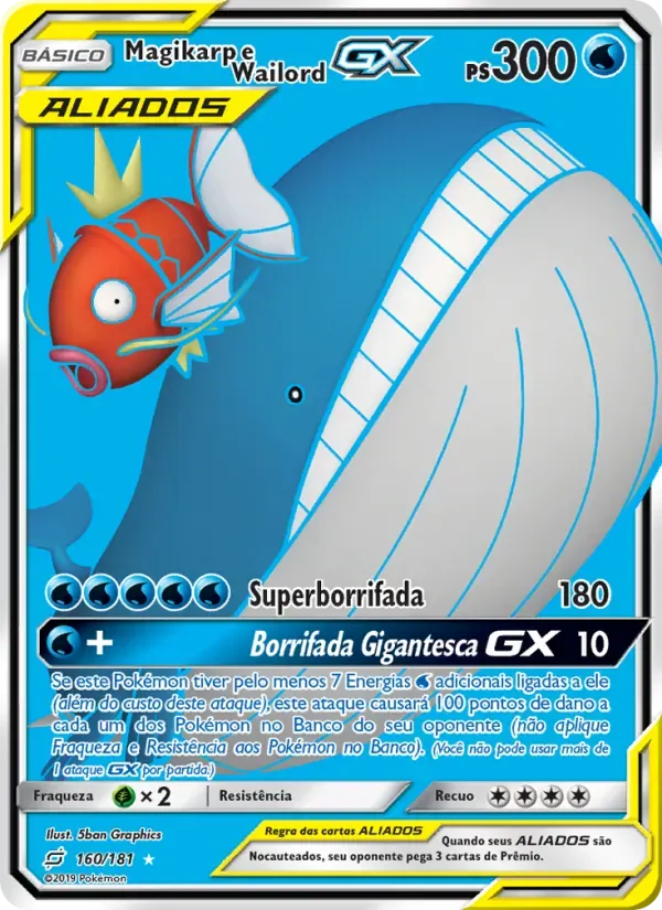 Magikarp e Wailord GX 160/181 União de Aliados