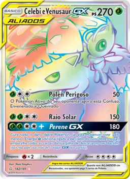 Celebi e Venusaur GX 182 União de Aliados