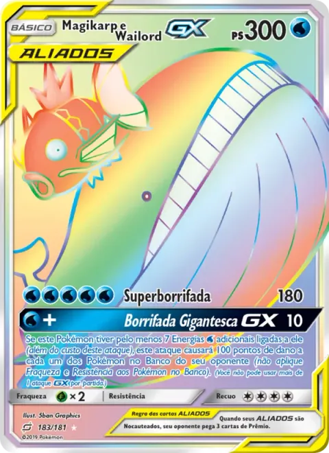 Magikarp e Wailord GX 183/181