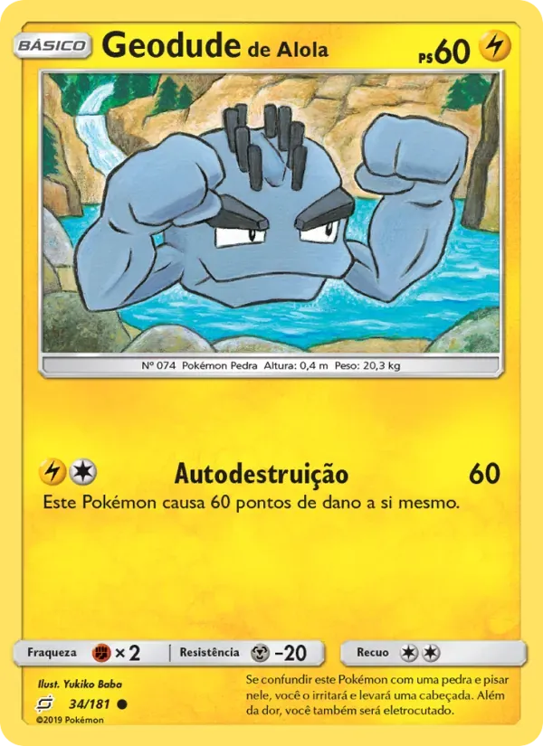 Geodude de Alola 34/181 União de Aliados