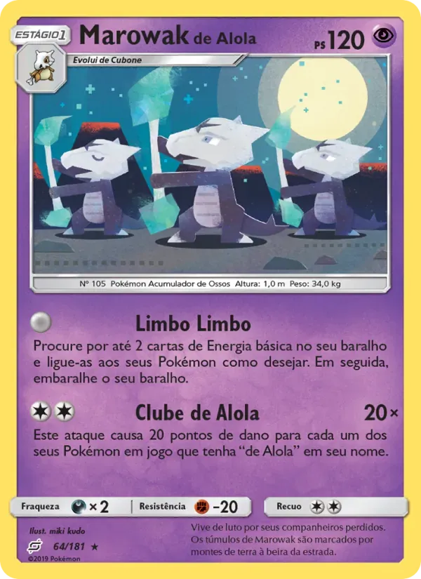 Marowak de Alola 64/181 União de Aliados