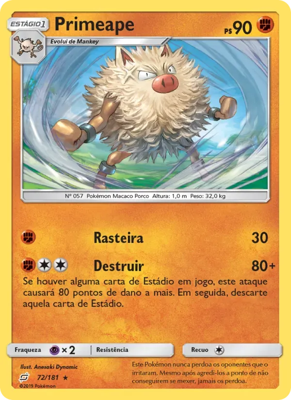Primeape 72/181 União de Aliados