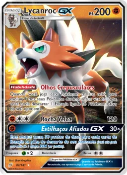 Lycanroc GX 82 União de Aliados