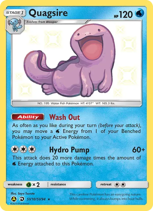 Quagsire SV10/94 Destinos Ocultos Cofre Brilhante