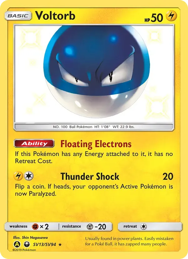 Voltorb SV13/94 Destinos Ocultos Cofre Brilhante