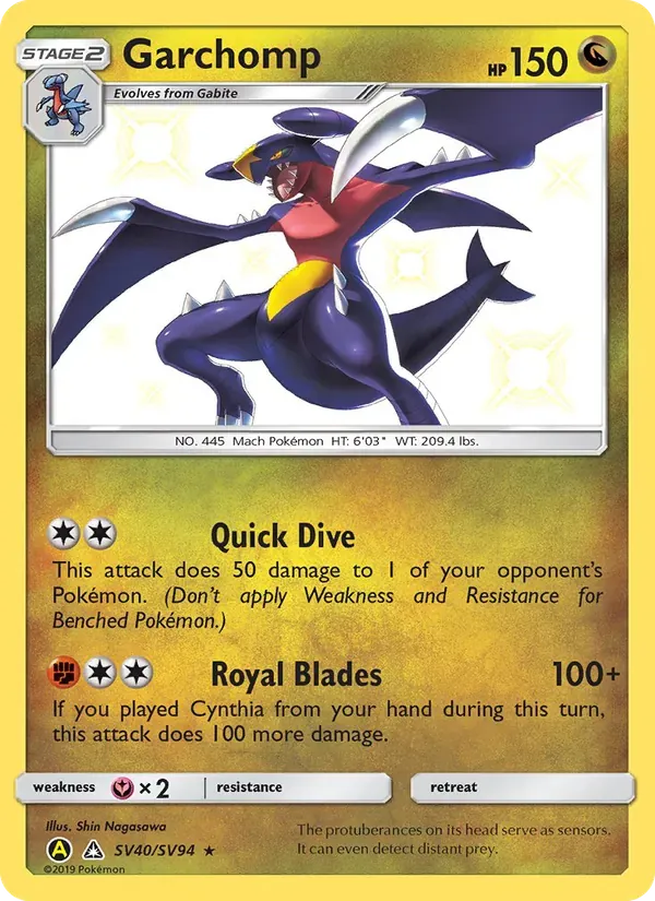 Garchomp SV40/94 Destinos Ocultos Cofre Brilhante