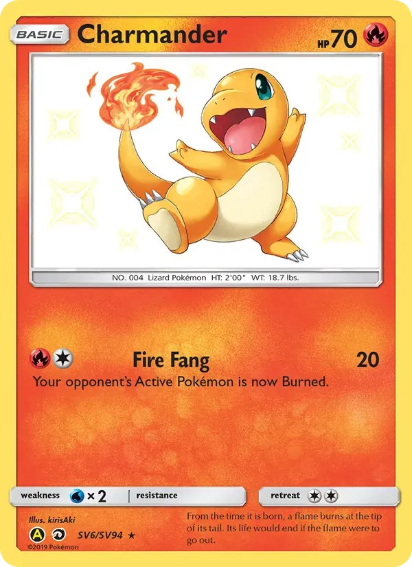 Charmander SV6/94 Destinos Ocultos Cofre Brilhante