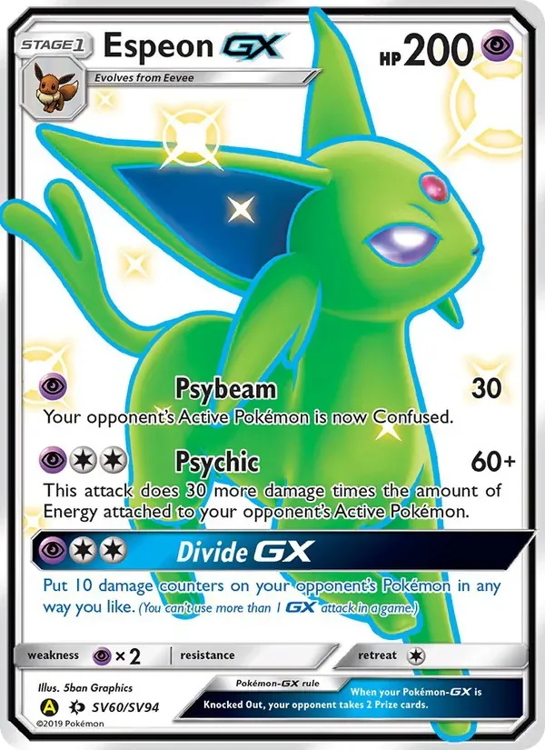 Espeon-GX SV60/94 Destinos Ocultos Cofre Brilhante