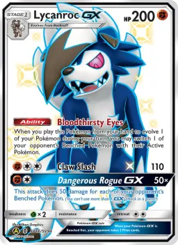 Lycanroc-GX SV66 Destinos Ocultos Cofre Brilhante