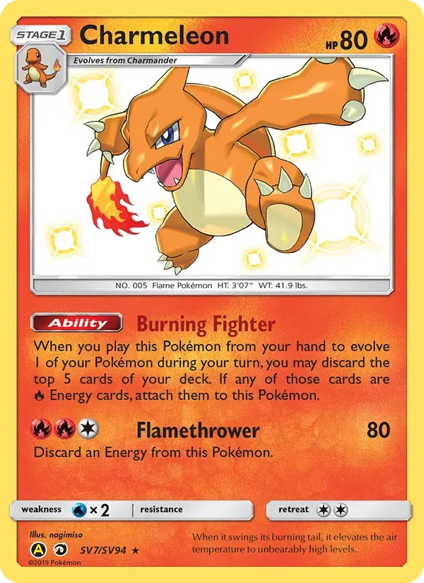 Charmeleon SV7/94 Destinos Ocultos Cofre Brilhante