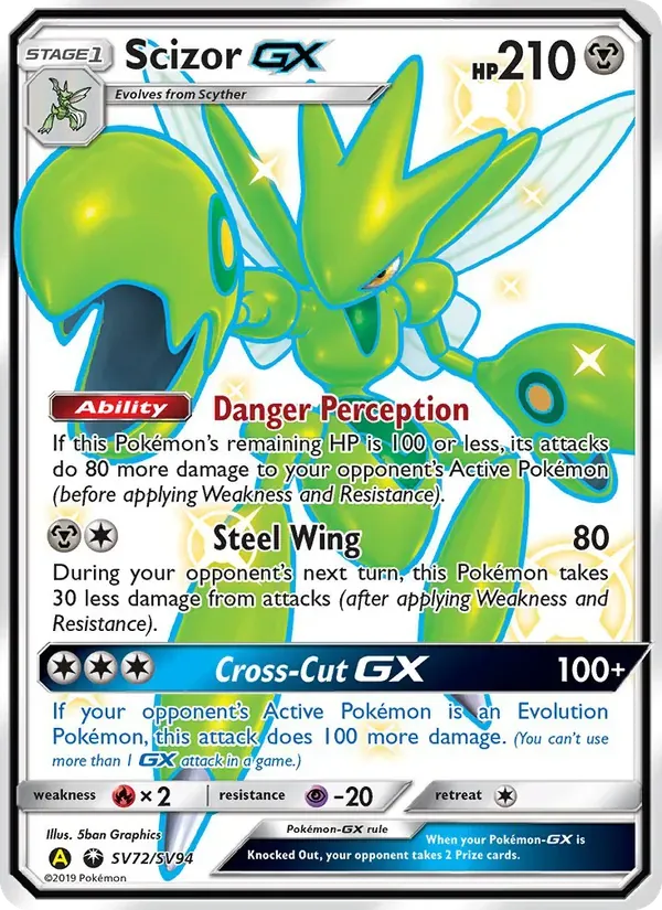 Scizor-GX SV72/94 Destinos Ocultos Cofre Brilhante