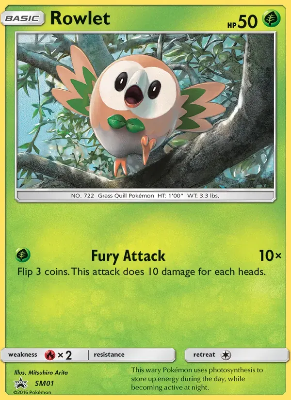 Rowlet SM01/248 Sol e Lua Promos