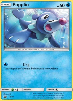 Popplio SM03 Sol e Lua Promos