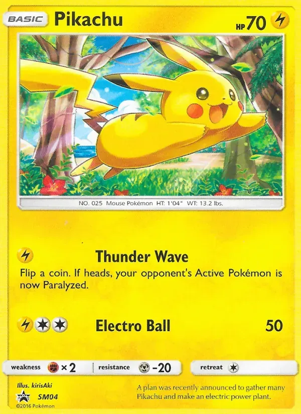 Pikachu SM04/248 Sol e Lua Promos
