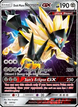 Necrozma Juba Crepúsculo GX SM102 Sol e Lua Promos