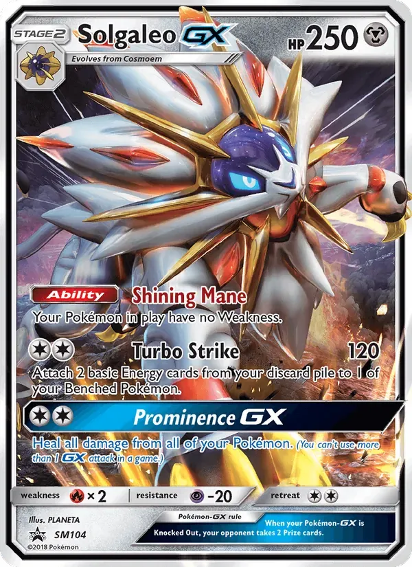 Solgaleo GX SM104/248 Sol e Lua Promos