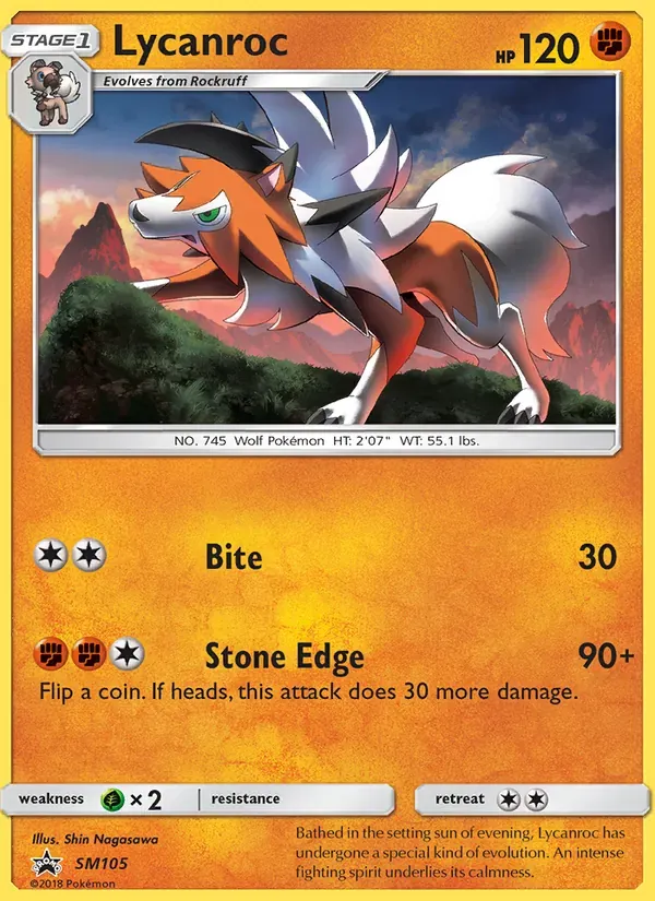 Lycanroc SM105/248 Sol e Lua Promos