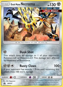 Necrozma Juba Crepúsculo SM107 Sol e Lua Promos