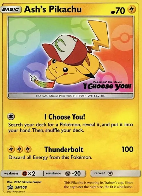 Ash's Pikachu SM108/248