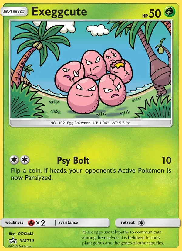 Exeggcute SM119/248 Sol e Lua Promos