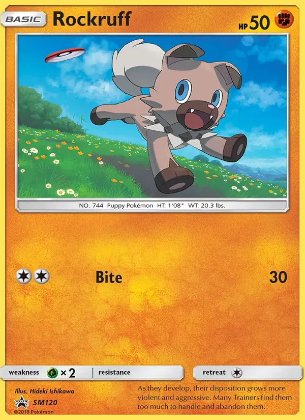 Rockruff SM120/248 Sol e Lua Promos