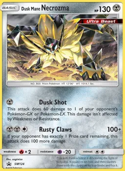 Necrozma Juba Crepúsculo SM124 Sol e Lua Promos