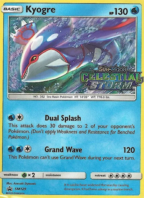 Kyogre SM129/248 Sol e Lua Promos