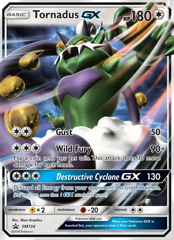 Tornadus GX SM134/248 Sol e Lua Promos