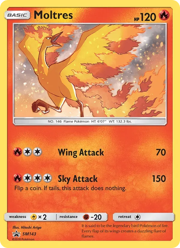 Moltres SM143/248 Sol e Lua Promos