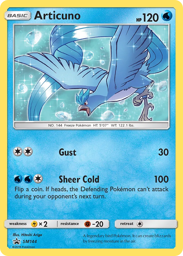 Articuno SM144/248 Sol e Lua Promos