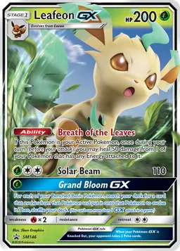 Leafeon GX SM146 Sol e Lua Promos