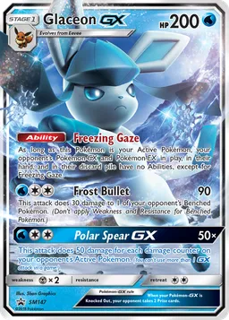 Glaceon GX SM147 Sol e Lua Promos