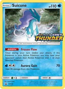 Suicune SM149 Sol e Lua Promos