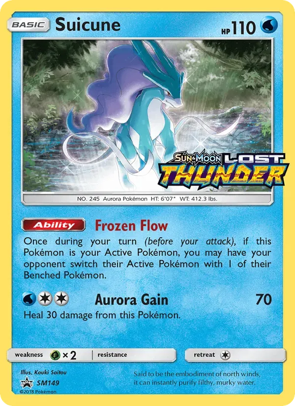 Suicune SM149/248 Sol e Lua Promos