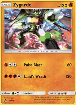 Zygarde SM15 Sol e Lua Promos