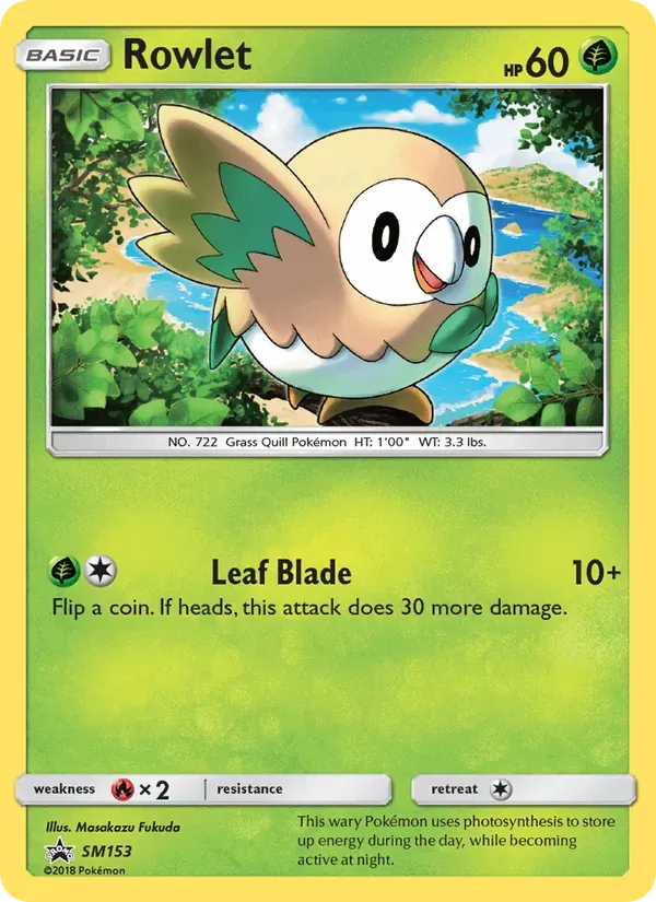 Rowlet SM153/248 Sol e Lua Promos