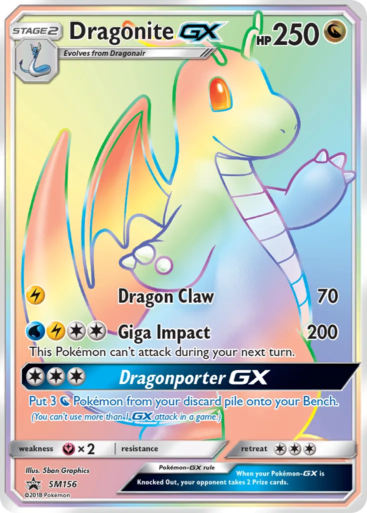 Dragonite GX SM156/248 Sol e Lua Promos