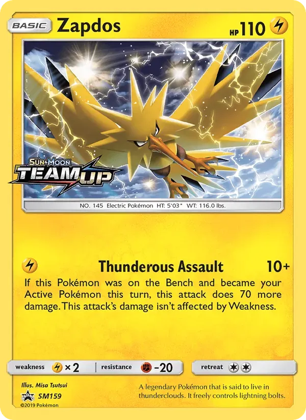 Zapdos SM159/248 Sol e Lua Promos