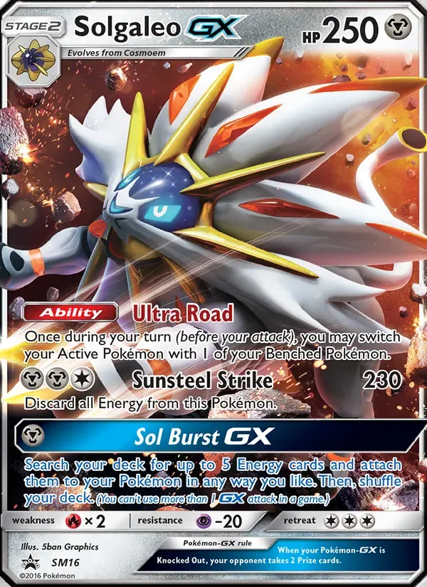 Solgaleo GX SM16/248 Sol e Lua Promos