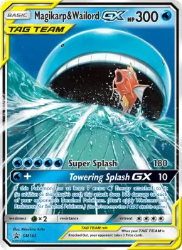 Magikarp e Wailord GX SM166 Sol e Lua Promos