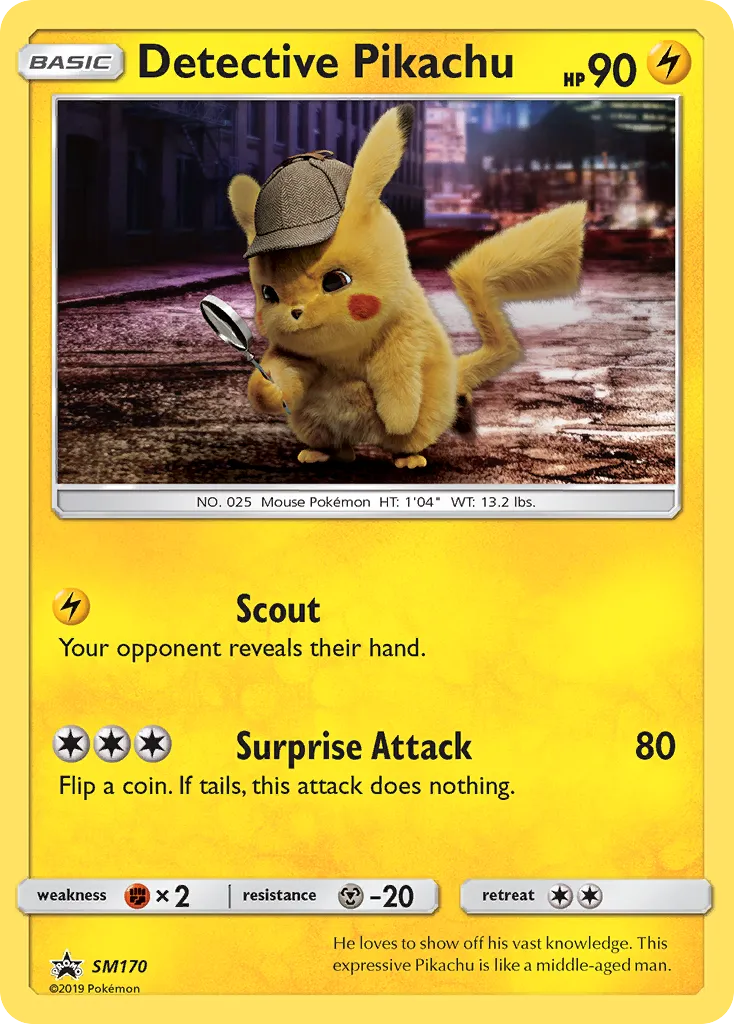 Detective Pikachu SM170/248 Sol e Lua Promos