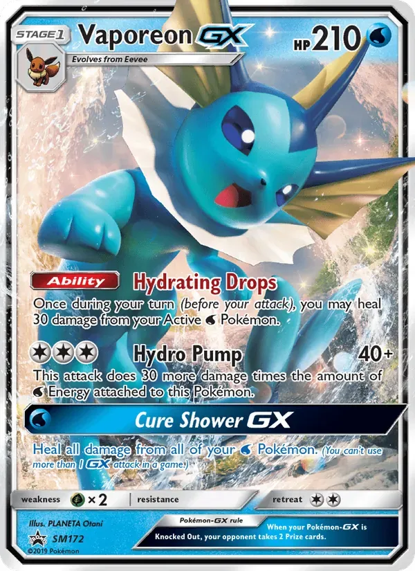Vaporeon GX SM172/248 Sol e Lua Promos