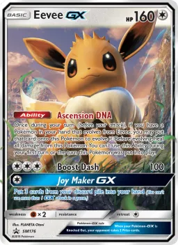 Eevee GX SM176 Sol e Lua Promos