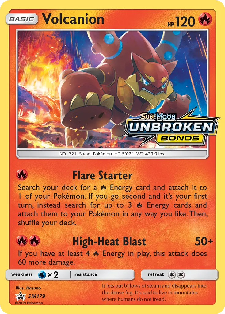 Volcanion SM179/248 Sol e Lua Promos