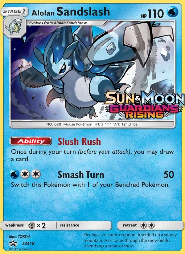 Sandslash de Alola SM18/248 Sol e Lua Promos