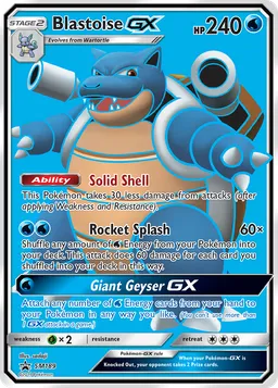 Blastoise GX SM189 Sol e Lua Promos