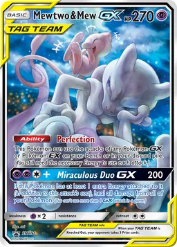 Mewtwo e Mew GX SM191 Sol e Lua Promos